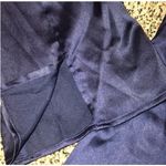 Wild Fable Navy Satin Square Neck Bell Sleeve Mini Dress Photo 3