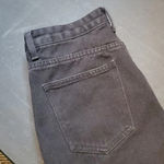 Genleck Cross Over Button Black Straight Leg Jeans size S Photo 5