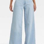 A New Day Women's High-Rise Wide Leg Jeans -  Light Blue Size 8/29 Photo 6