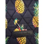 Vera Bradley  Quilted Crossbody Purse Navy Blue Pineapple Tropical Birds Photo 4