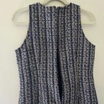 J. Crew Factory Blue And Tan Tweed Sheath Dress Size 4 Photo 6