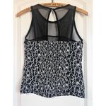 Maeve Anthropologie Womens Illusion Top Black Motif Medium Photo 1