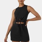 Halara Tie Waist Athleisure Dress NWT Photo 0