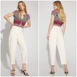 White House | Black Market WHBM Extra High Rise Barrel Jeans in Natural Cream Size 4 Photo 1