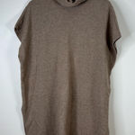 Eileen Fisher  100% Cashmere Cowl Neck Tunic Dress Beige Size Small Photo 0