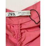 ZARA  Barbie Pink Ruched Cutout Halter Mini Dress Sz XL Women Photo 9