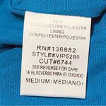 The Vintage Shop Blue Silky Tie Front Bell Sleeve Romper Medium Photo 3