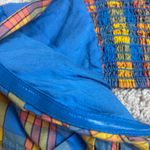 Free People Bridget Mini Dress Plaid Summer Cutout Vacation Size XS Rare Smocked Photo 10