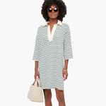 Tuckernuck Long Sleeve Navy Stripe Ashton Knit Polo Dress Women’s Size XXL Blue Photo 1