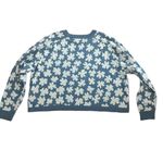 Spiritual Gangster Never Worn Blue Floral Sweater Size Medium Photo 5