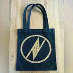 Manaola Black Gold Canvas Denim Tote Bag Purse Hawaiian Dress Photo 0