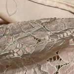 ASOS Formal Dress Full Length Peach Lace Bridesmaid Wedding Size 4 (READ) Photo 8