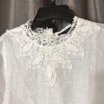 ZARA  Basic White Embroidered Long Sleeve Blouse Photo 4
