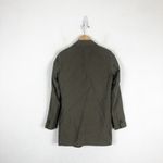 ZARA  Green Open Oversized Blazer Size XS Olive Boyfriend Workwear Lagenlook Photo 11