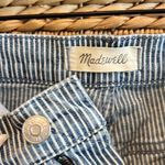 Madewell 9" Mid-Rise Railroad Stripe Skinny Ankle Jeans, 29 Photo 9