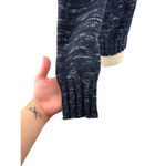 Joseph ‎ Navy Blue Heathered Wool Turtleneck Sweater Size Medium Photo 4