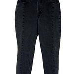 Abercrombie & Fitch SZ 27/4 The Mom Hi-Rise Jeans Curve Love Zip-Fly Black Wash Photo 0