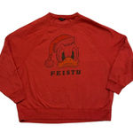 Disney AE Donald Duck Feisty Christmas Holiday Red Sweatshirt Crewneck M Photo 0