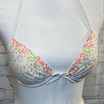 Victoria's Secret Bikini Top White w Colorful Sequins-34B Photo 0