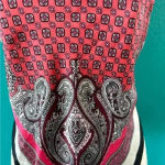 ZARA  pink bandana pattern top in size xs-s Photo 2