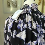 O.P.T One Pretty Time On The Run Long Sleeve Chiffon Midi Dress M Black Size M Photo 3