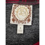 RBielle Red Plaid Christmas Sleeve Women's Sz Sm Reindeer Deer Sequin Holiday Gray Photo 1