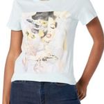 Guess  Womens Angel Girl Easy Tee T-Shirt w/ Rhinestones Baby Blue Size S NEW Photo 1