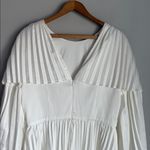 Andrea Iyamah NEW  resort vacation white satin pleated sachi romper Large Photo 6