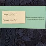 Ambiance Sleeveless Navy Blue Lace Mini Dress Size Medium Wedding Guest Dress Photo 2