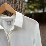 H&M  Elegant Oversized Cream Dress Shirt Photo 1