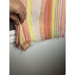 Vivante by VSA Scarf Womens One Size Multicolor Striped Organic Cotton Wrap Photo 5