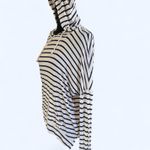 Freshman Vintage striped light long sleeve shirt with hood Size S White Photo 2