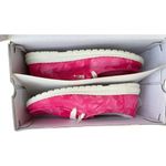 Womens Gypsy Jazz Hot Pink Streak Print Slip On Lace Shoes Sneakers Photo 4