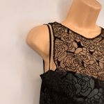 Vintage Y2K Formal Dress Juniors Large Blue Black Lace Whimsigoth Fairy Sparkle Photo 5