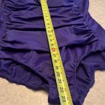 Croft & Barrow  Body Sculpting One Piece Swim Suit eggplant size 22W ruched Photo 9