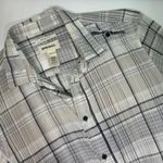 Diesel  Slim Fit Plaid Button Down Shirt Womens Medium Gray‎ Photo 2