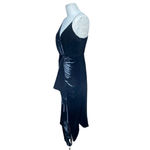 Ramy Brook  Juliana Dress‎ Black Velvet Ruffle Size 4 Photo 3