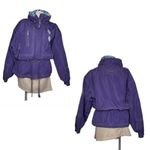 POWDERHORN Western Sport Purple Ski Snow Jacket Cinched Waist Size 14 VINTAGE Photo 11