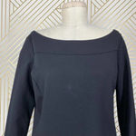 Eileen Fisher  Bateau‎ Neck Shift Dress Black Photo 1