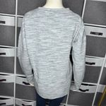 Reebok  Women's Grey/ Black Side Cinch Crewneck Sweatshirt Size Medium Photo 3