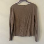 H&M Brown V-Neckline Long Sleeves Button Front Cardigan Sweater Size Medium Photo 2