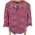 Adrienne Vittadini  Knit Sweater Cuffed Sleeved Large Photo 0
