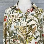 Philosophy  Botanical Print Long Sleeve Button Up Shirt-Medium Photo 1
