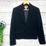 Bandolino Black Stretch Blazer Jacket Size 4 Small Professional Business Office Photo 8