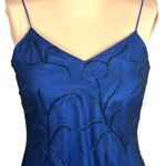Vtg Beaded Gown Slip Dress Blue 12 Prom Whimsigoth Formal Goth Cassandra Stone Photo 2