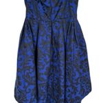 Monique Lhuillier Meet at Midnight Dress size 14 Strapless High Low Blue Black Photo 9