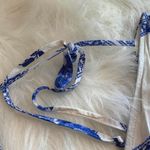 Blue & White Floral Romper Photo 1