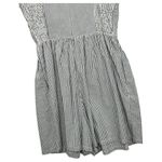 New Trashy Diva Romper Womens 8 Blue White Seersucker Pin Up Striped Retro 70s Photo 9