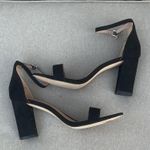 Madden Girl BEELLA black faux suede block heel, ankle strap heels size 8.5 Photo 3