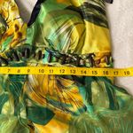 Signature Green and Yellow Halter Maxi Dress Size 12 Photo 3